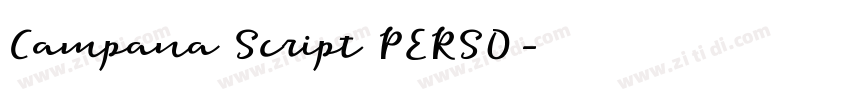 Campana Script PERSO字体转换